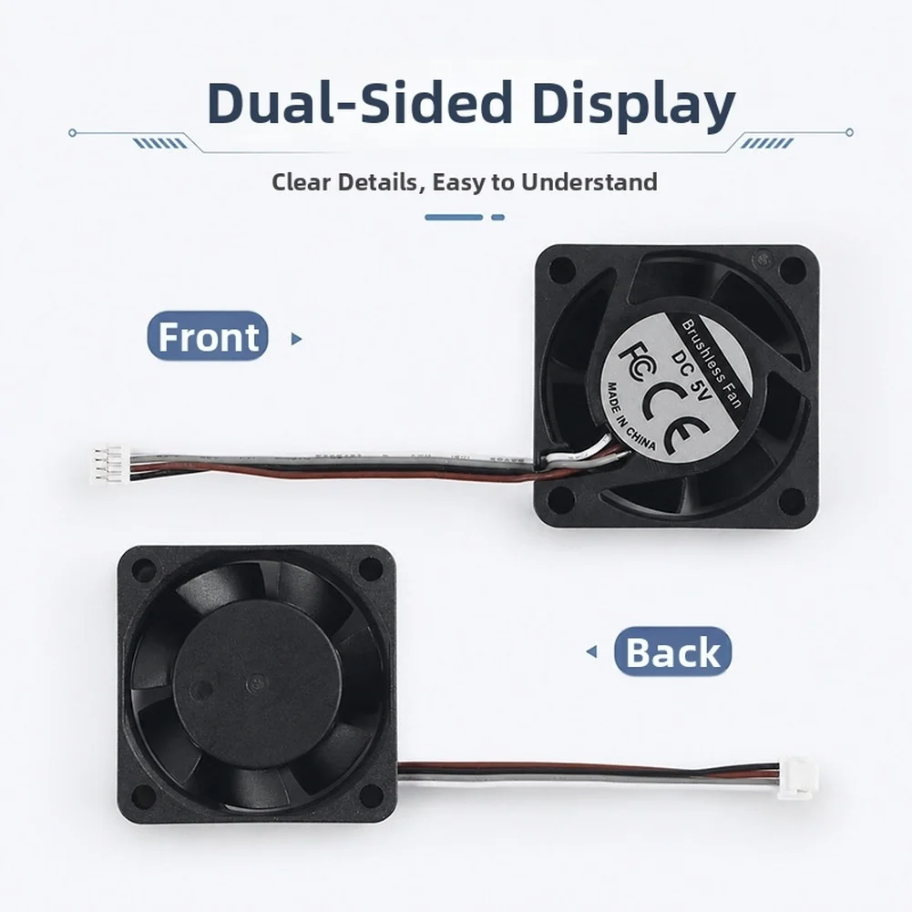 40x40x15mm Dual Ball Bearing Fan for Bambu Lab For X2D Motherboard with 3Pin Connector and DC5V Input for Consistent Cooling