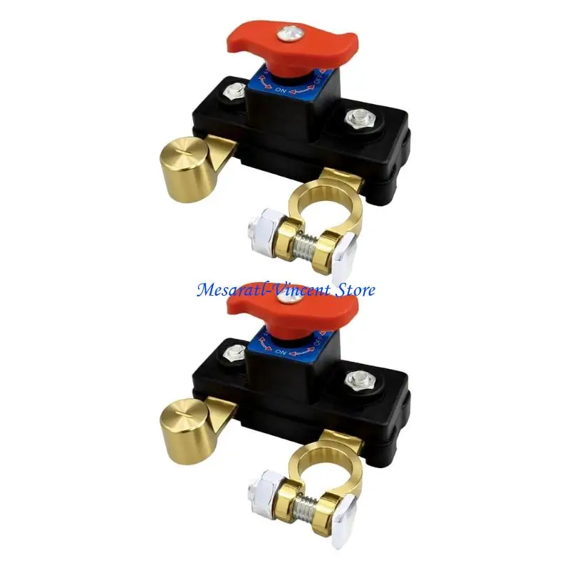 A70F 2Pcs Reliable Battery Power Disconnect Switches Fits for Trucks & Motorcycles