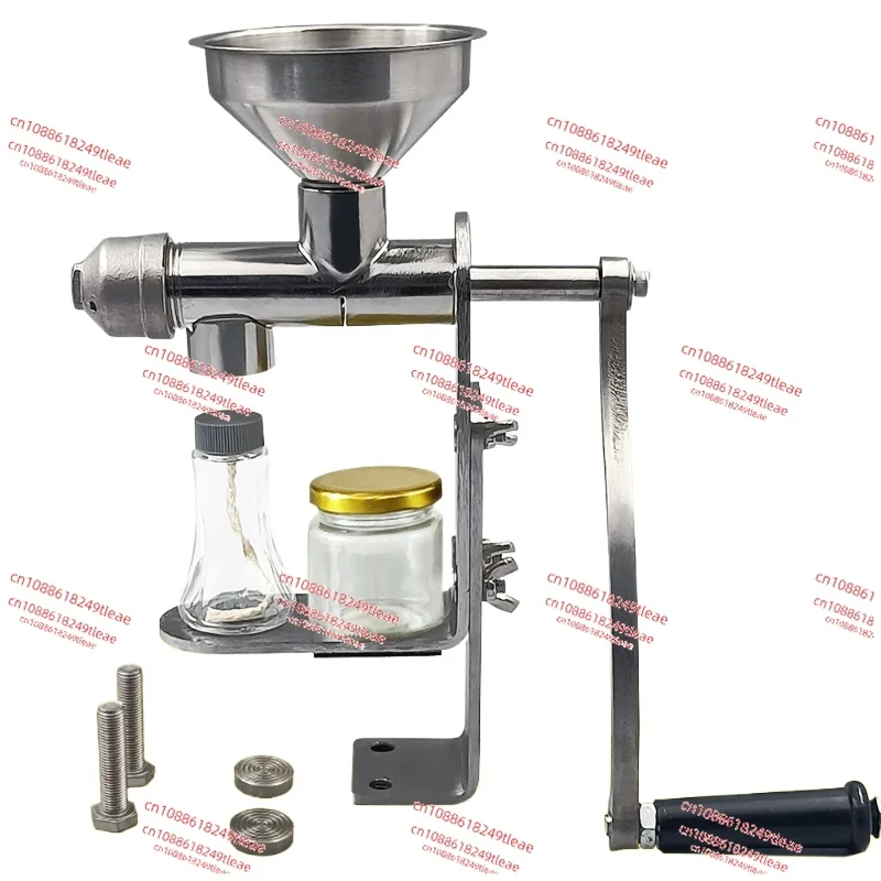 

Household oil press Non-automatic hot and cold oil press Hand crank small oil press Peanut rapeseed soybean