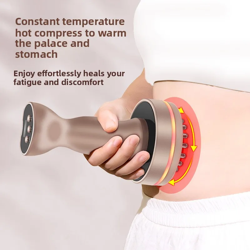 Eletric Meridian Massage Brush for Beauty Salons Full Body Fat Burning Gua Sha Lymphatic Drainage Anti-cellulite Heat Massagers
