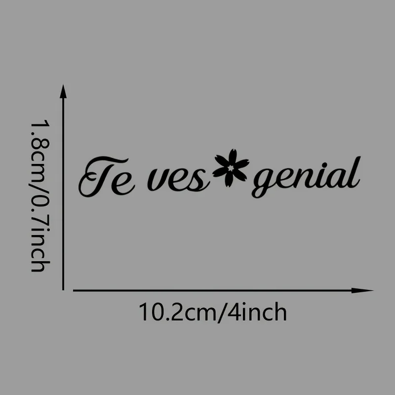 

6Pcs/set Spanish Te Ves Genial Waterproof Die-Cut Vinyl Stickers, Decals for Helmet Laptop Water Bottle Phone Case Car