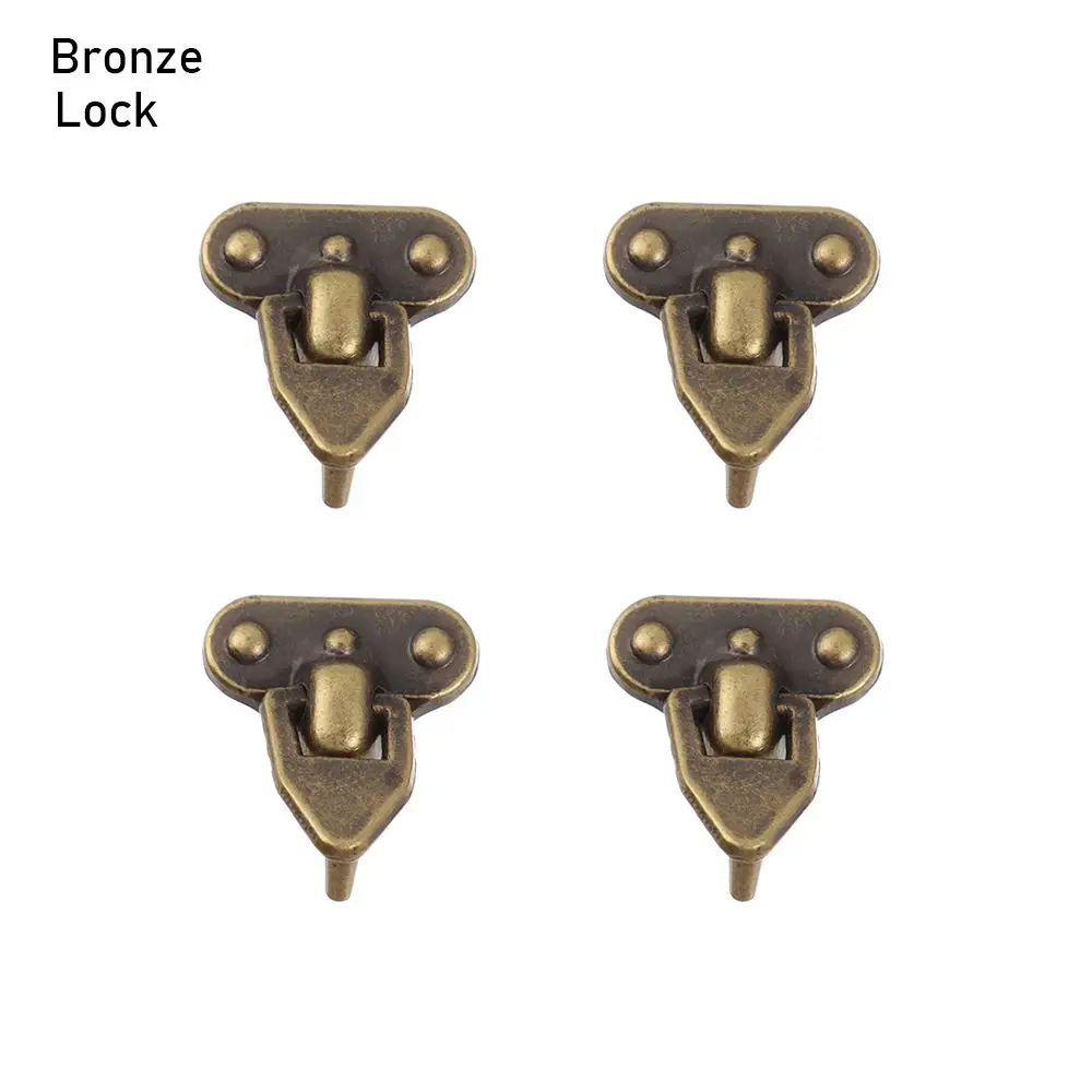 4Pcs 5 Colors DIY Manual Suitcase Box Trunk Locks Case Corner Protector Mini Metal Crafts  Bags Parts