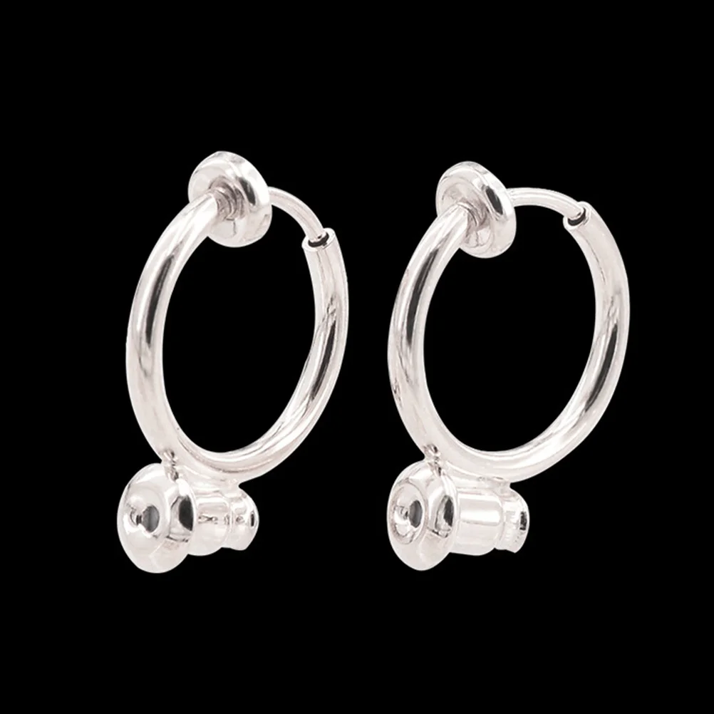 

18Pcs Ear Clips Non Piercing Lightweight Copper Metal Earring Backs Comfortable Safe Non Piercing Earrings No Hole Earrings