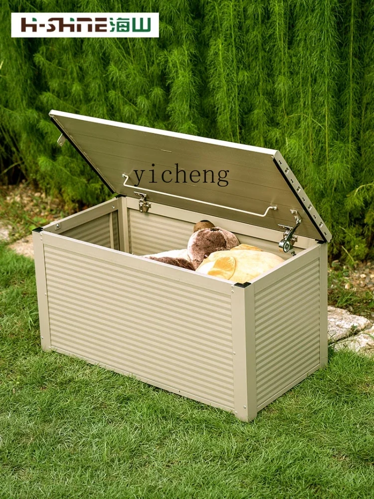 Outdoor Dual Use Stool Cabinet Storage Cabinet Waterproof Courtyard Aluminum Alloy Storage Cabinet