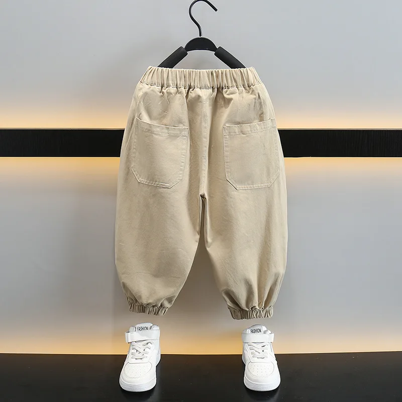 High Quality Boys Cargo Pants Spring Autumn Boys Trousers Casual Kids layered Design Pants Teenage Children Clothes For 2-10Year