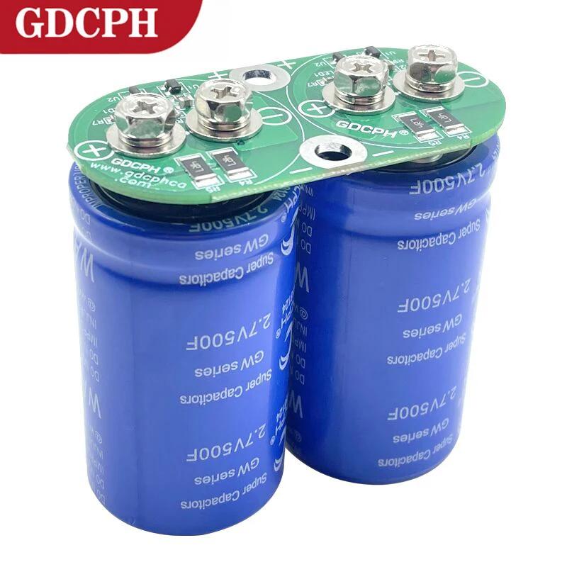 1Set GDCPH 5.4V250F Automobile Super Capacitor Rectifier Module 2.7V500F Supercapacitor With Balance Protecting Plate