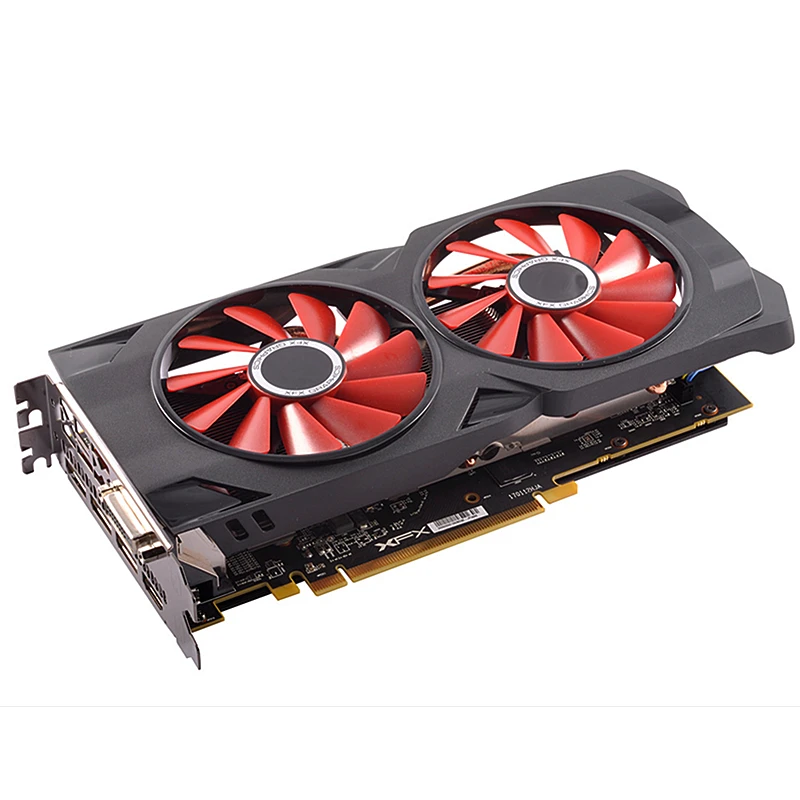 Grafische Kaarten Xfx Rx 570 4Gb Videokaart Gpu Amd Radeon RX570 4Gb Desktop Pc Computer Game Kaart hdmi Pci-E X16 Mijnbouw Rx 580 8Gb