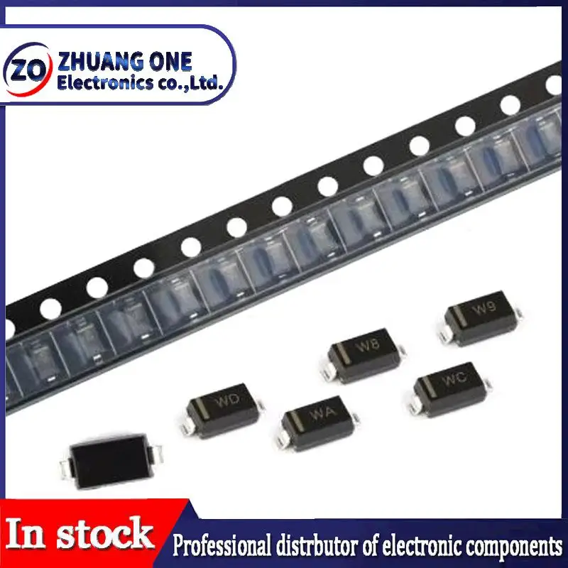 100Pcs SMD Zener Diode 1206 BZT52C 4V7 5V1 5V6 6V2 6V8 7V5 8V2 9V1 10V 12V 15V 16V 18V 20V 24V 27V 30V 33V 36V 39V 43V SOD-123