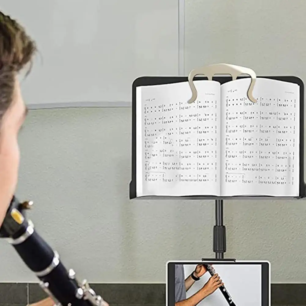 Solid Music Sheet Holder  Mini Metal Music Sheet Clip  Abrasion-resistant Piano Score Music Book Clip