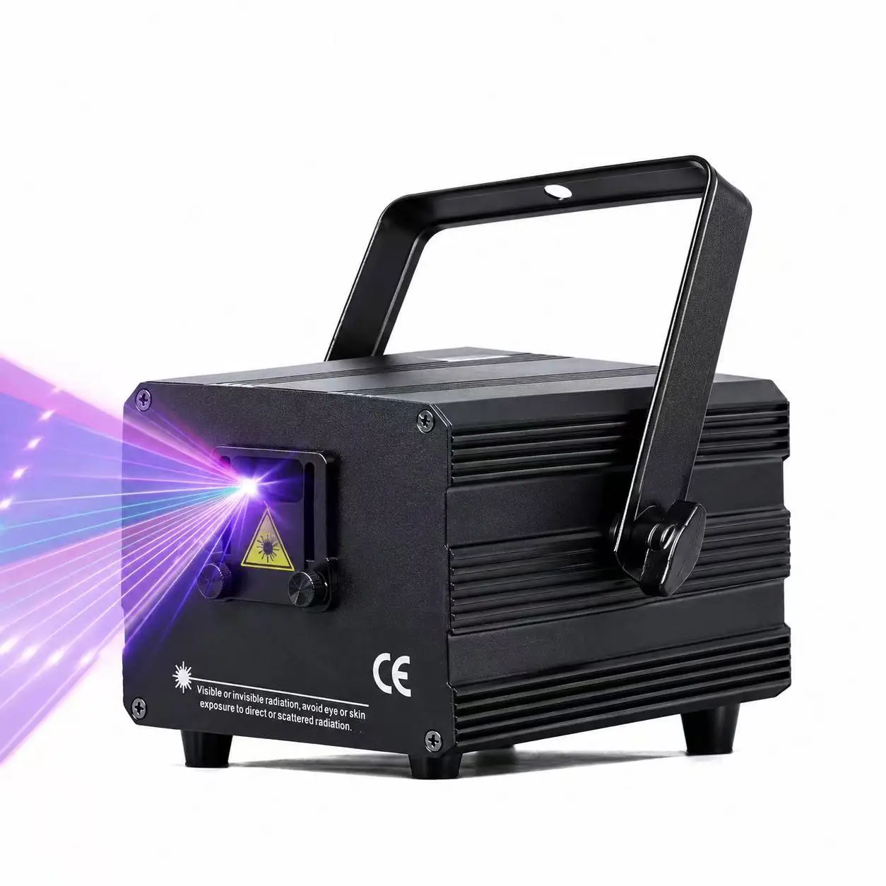 New 3W RGB Laser Light Projector DMX512 Sound Active Phone APP 128 Patterns Animation Logo Text Stage Light for DJ Party Wedding