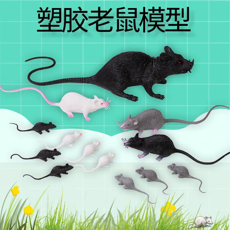 Simulation Lifelike Small Rat Fake Mouse Model Prop Halloween Gift Toy Party Decoration Practical Jokes Novetly Funny Toys