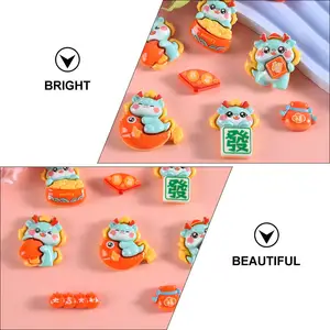 8Pcs Resin DIY Phone Case Decor Fridge Magnet Craft Materials Mini Flatback Charms for Personalization Flatback Charm