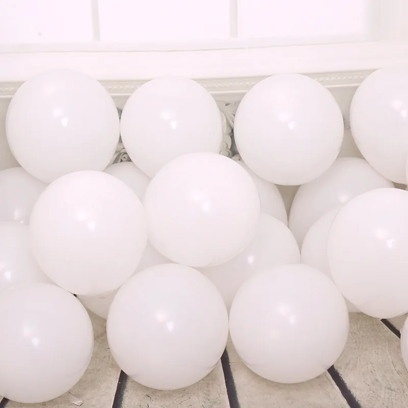 

100pcs Matte Balloons Wholesale 10inch Colorful Latex Helium Balloon Happy Birthday Wedding Valentine's Day Background Decor