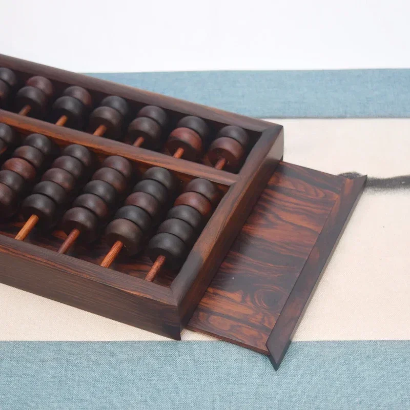 Hot Sales Old Mahogany Abacus Opening Gift Ornaments Abacus Imitation Forbidden City Wealth Does Not Leak Abacus Cultural Gifts.