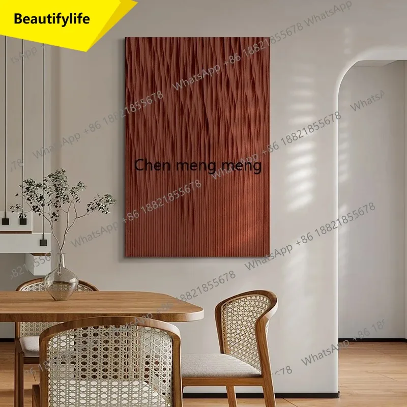 smt02 Minimal 3d three-dimensional relief texture painting on the wall of the restaurant, entrance decorative painting