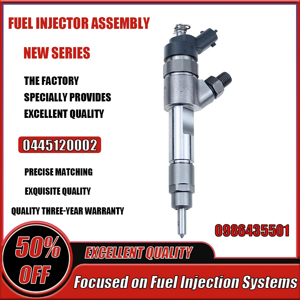 

0445120002 0986435501 New Diesel Fuel Injector for Citroen Jumper Iveco Daily Peugeot Boxer Fiat Ducato 2.8 HDI 1999-