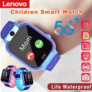 Lenovo 2026 5G Waterproof Smart Watch KidS SOS GPS Location Sim Card Call Camera Child…