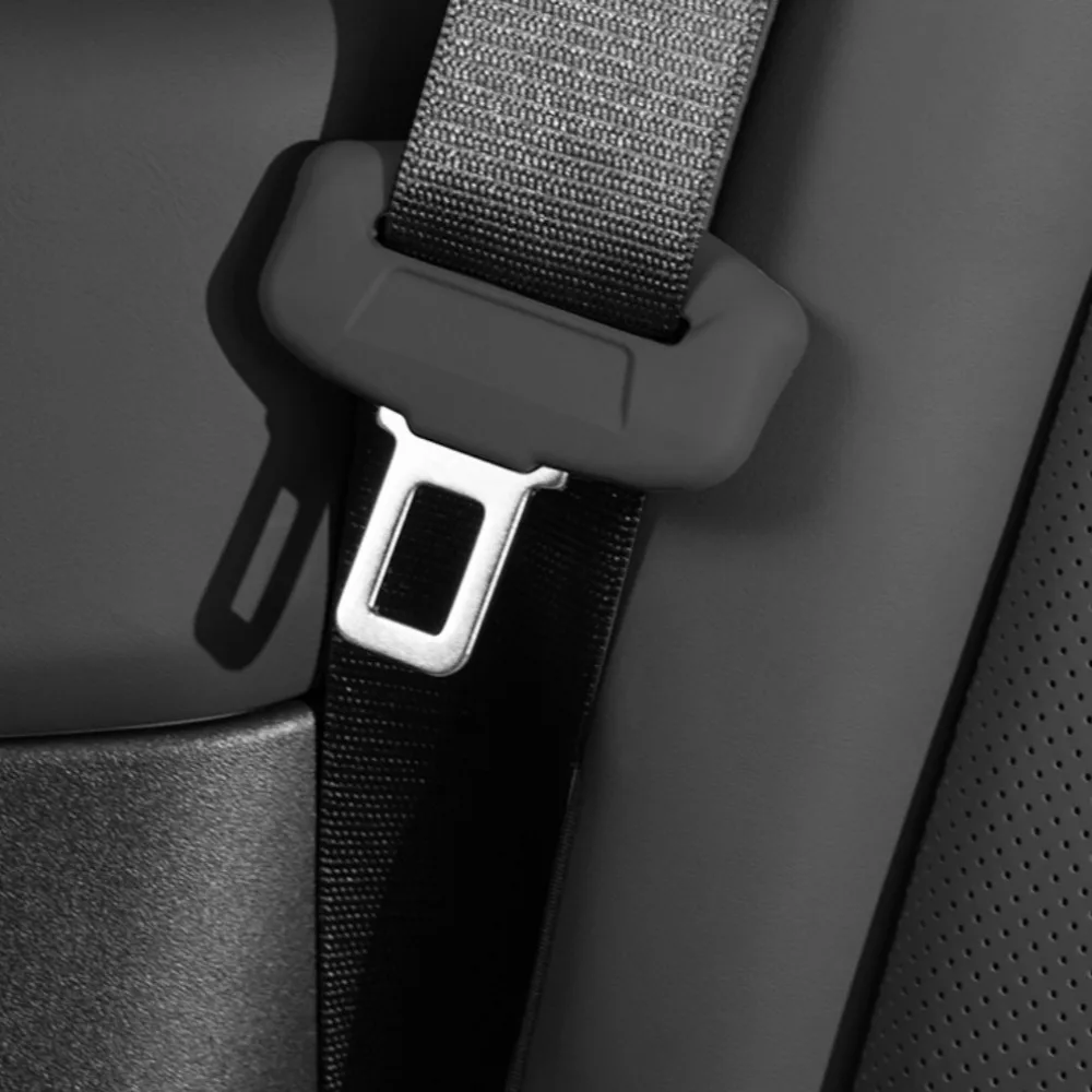2/4pcs Seat Belt Silicone Buckle Cover Anti-Scratch Car Seat Buckle Full-Wrapped For Protection Cover Universal Auto Accessories