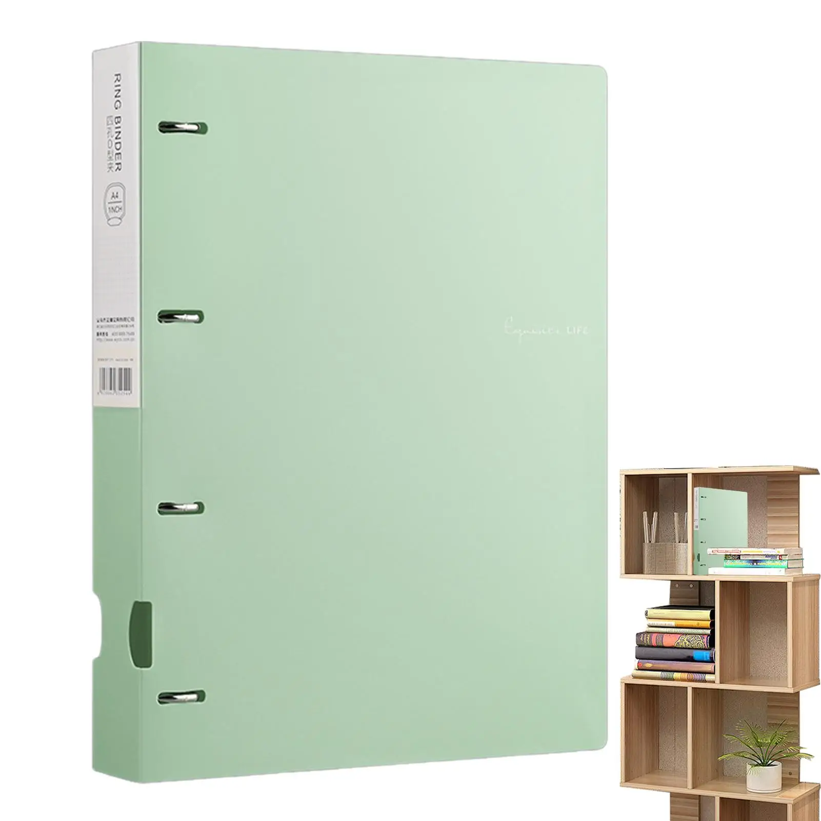 A4 File Folder A4 Letter Size 4 Ring Binder 12 X 10 Inch Work Folder for Office School Recipe Letter Artwork Paper Organization