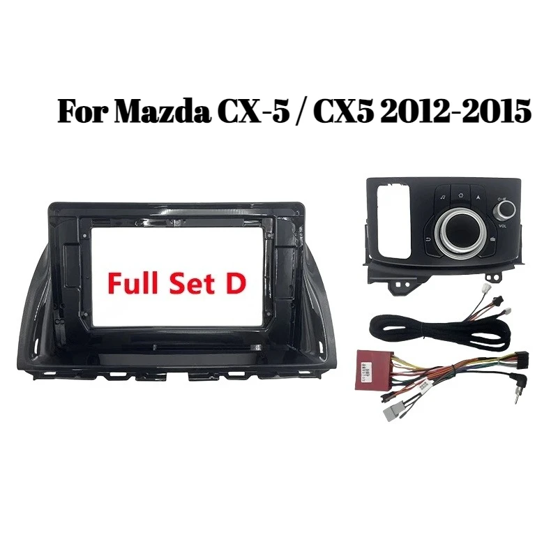 

10 Inch Car Frame Fascia Adapter with Canbus Box for Mazda CX-5 / CX5 2012-2015 | Android Big Screen Radio Dash Fitting