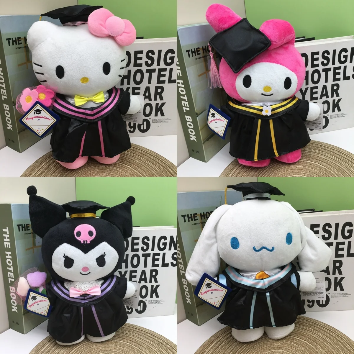 

Плюшевая кукла Sanrio 25 см, милые персонажи Cinnamoroll, My Melody, Kuromi, Hello Kitty, мягкие игрушки, подарки на выпускной