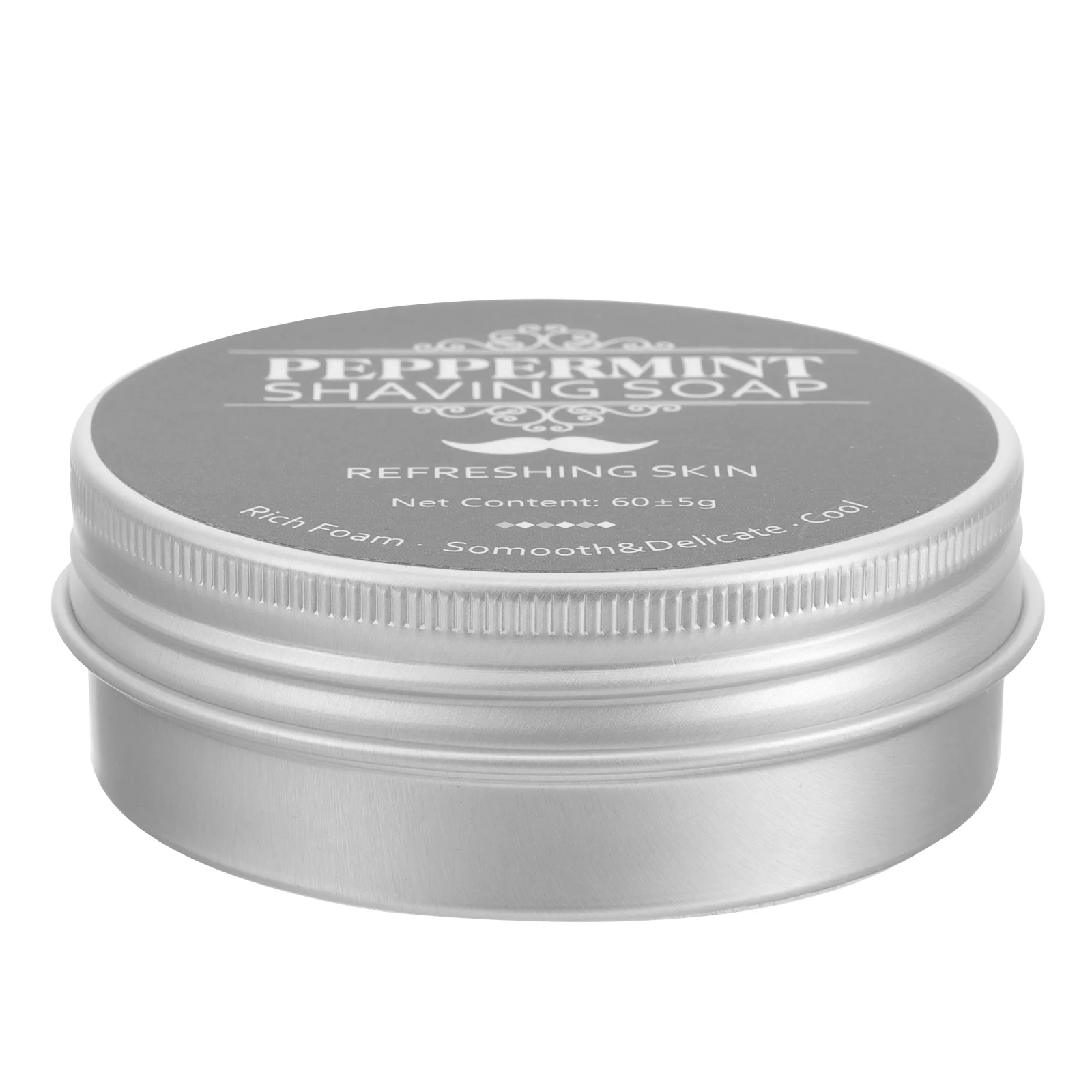 Peppermint Mens ครีมโกนหนวด Men's Beard Barber Soap (สบู่โกนหนวดมิ้นต์) สําหรับ Organic Home Travel Man