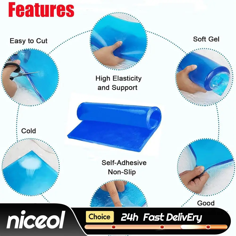 DIY Motorcycle Seat Gel Pad Shock Absorption Mat Soft Cushion For Motorcycle Car Chair Cushion Motorcycle Accessories