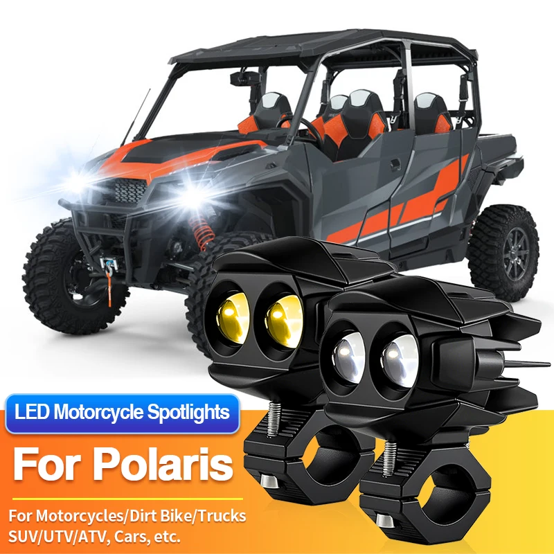 

1 Set LED Universal Motorcycles Headlights Fog Light ATV for Polaris DAGOR A1/General 4 1000/General 1000/General XP 4/XP 1000