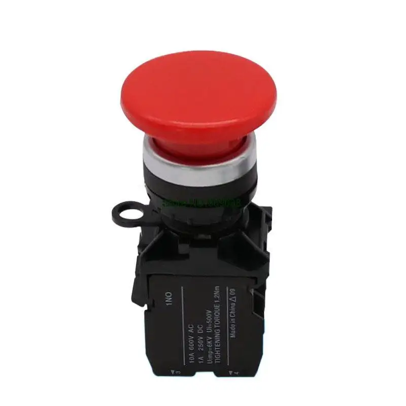 

10 шт. LA42-11M грибовидная головка мгновенный кнопочный переключатель CJK22 22 мм красный зеленый желтый LA42
