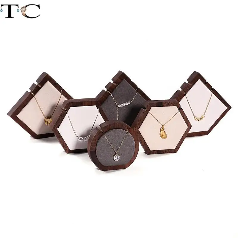 

Подставка для хранения ожерелья из орехового дерева Подставка для ювелирных изделий Подставка для ожерелья Подвеска-браслет Подставка для хранения