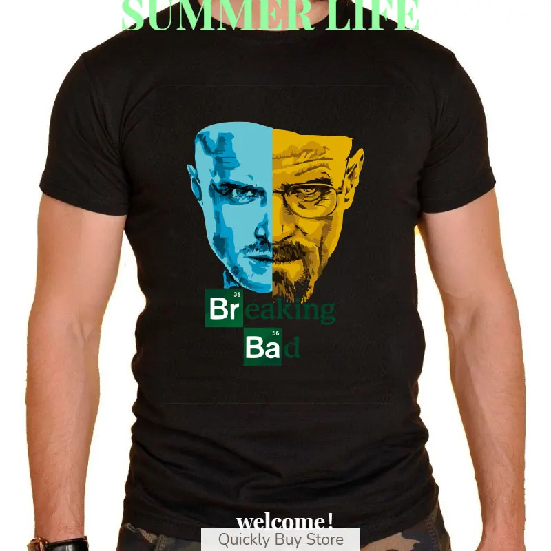 Men\'s T-shirts Leisure Mike Ehrmantraut Breaking Walter Novelty Breaking Bad Men\'s Short Sleeve T-shirt Heisenberg TV Show Y2k