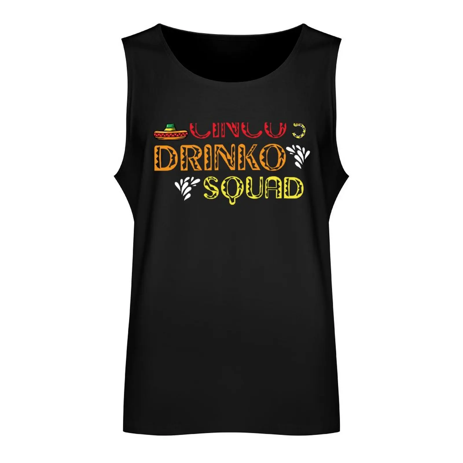 Cinco Drinko Squad , cinco de mayo Tank Top muscular man sleeveless gym shirts male gym shirt men gym clothes for man