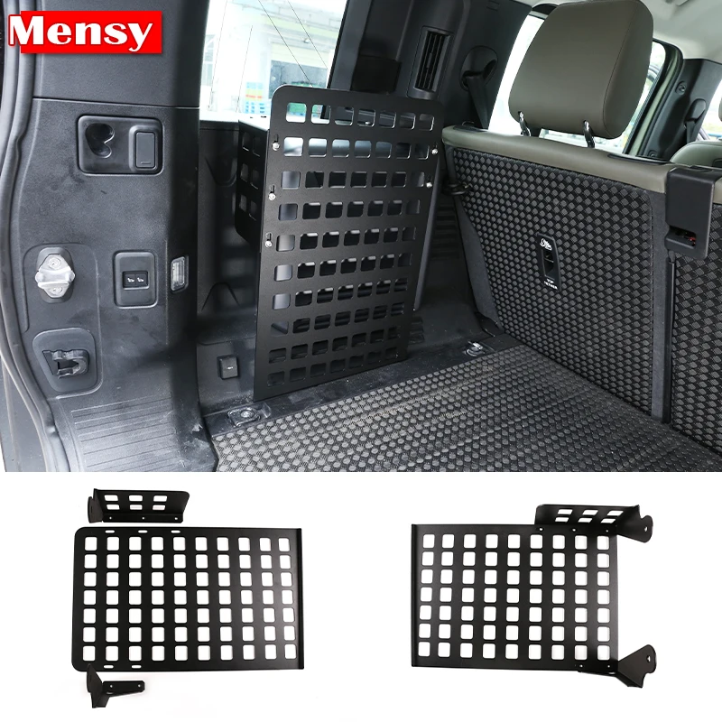 For Land Rover Defender 20-23 Trunk Hanger Grid Plate Aluminum Alloy Car Interior Accessories Trunk Side Bag Bracket 110 Version