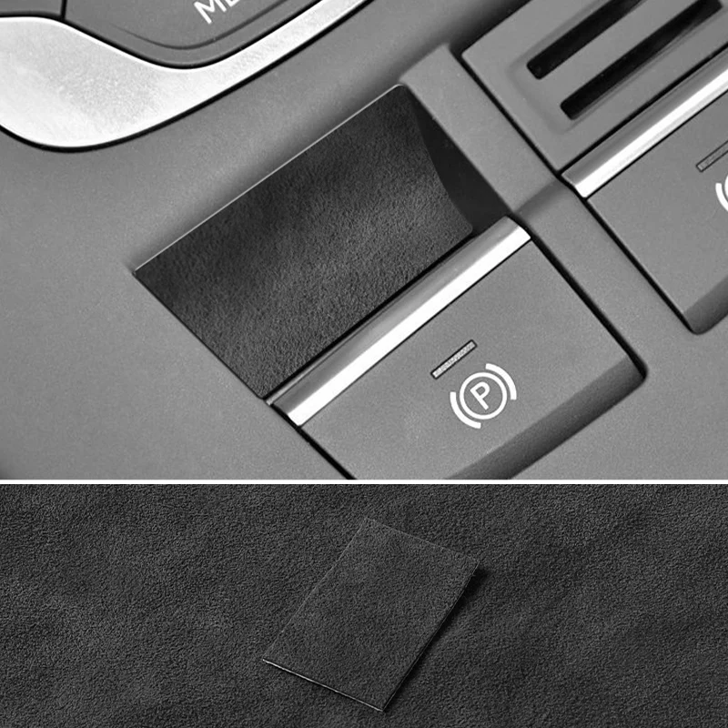 For Audi Sport Performance 8V A3 S3 (2014-2019) Made of Alcantara Car Handbrake Button Knob Trim Sticker Interior Accessories view 5