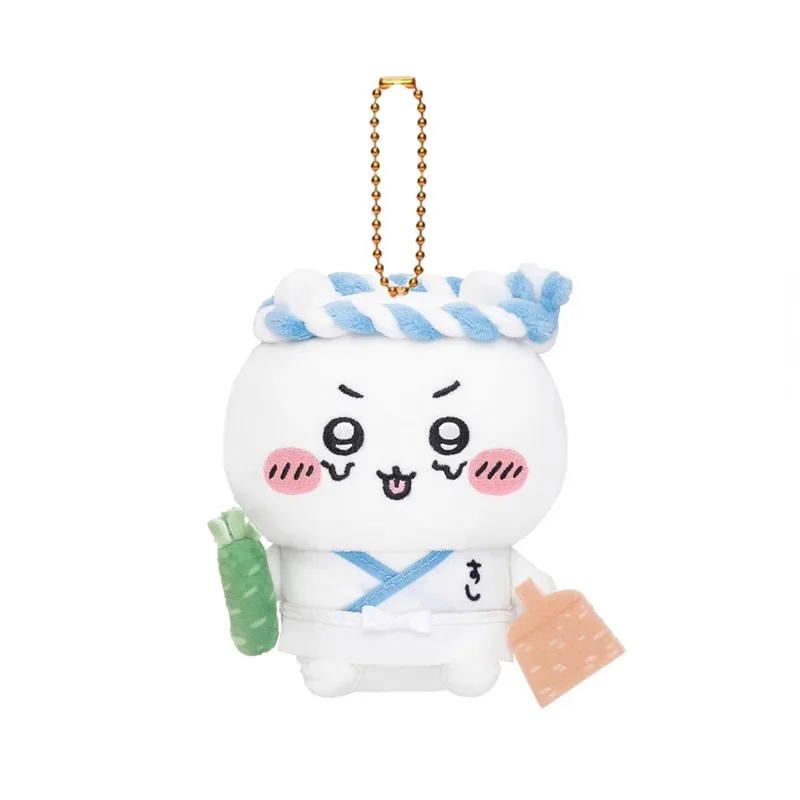 Chiikawa Cartoon Sushi Master Series Plush Doll Pendant Japanese Cute Usagi Backpack Pendant Couple Festival Gift