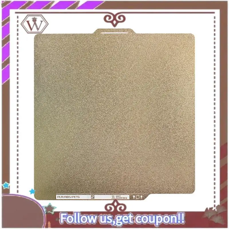 ABBG-For Bambu Lab X1 P1S P1P بناء لوحة PEI السرير الملمس مزدوج الوجهين الربيع الصلب 257X257mm للطابعة المختبر P1 ثلاثية الأبعاد سهلة الاستخدام