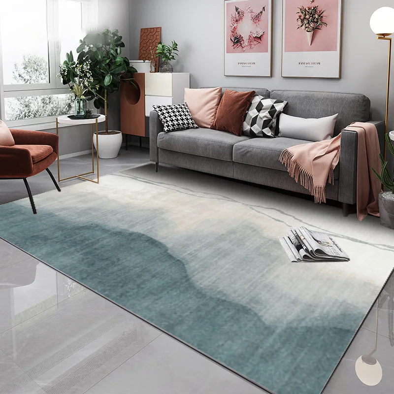 Modern Light Luxury Living Room Decoration Large Area Carpet Lounge Rug Abstract Rugs for Bedroom Non-slip Washable Floor Mat image 5