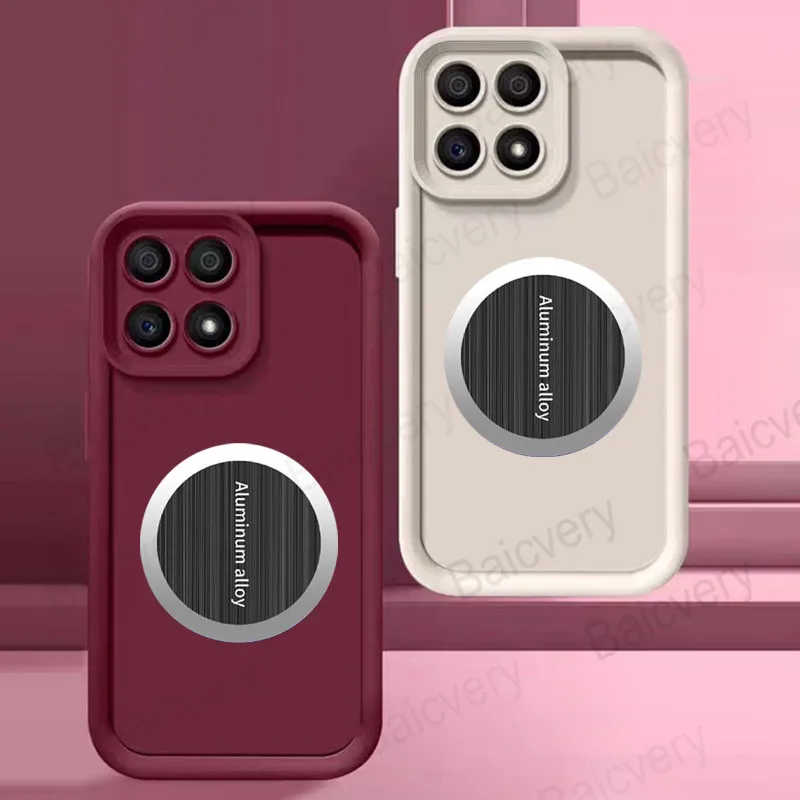 لهاتف Honor X7D 5G / 400 Smart 5G غطاء من البولي يوريثان الحراري الملون Fundas Coque مع ملصق صفائح حديد