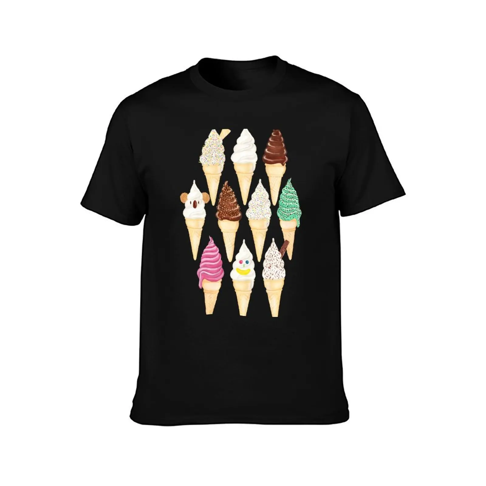 Soft Serve Sundays Vanilla T-Shirt Heavy Duty Casual Work Tee T-Shirt