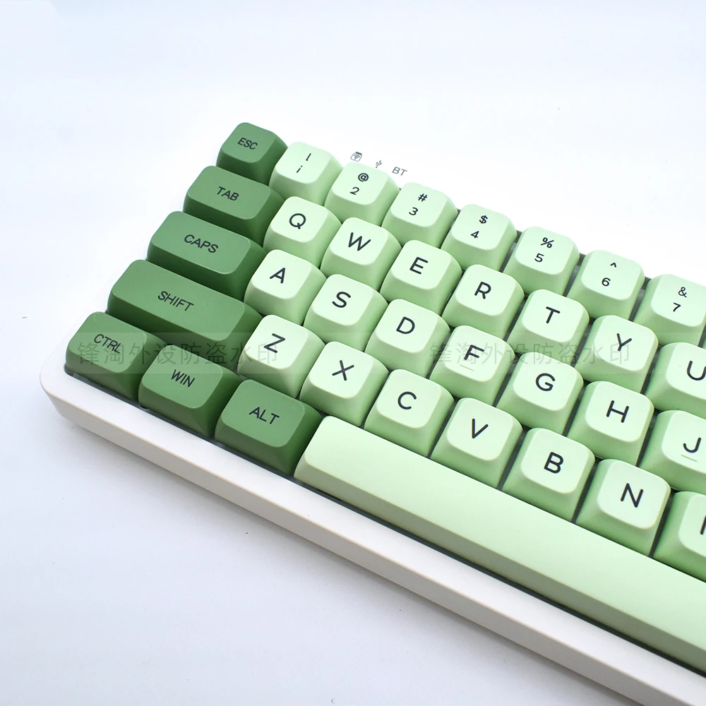 抹茶キーキャップミント PBT 昇華 XDA 高さボールキャップ 123 キー適応可能 61 64 68 84 87 98