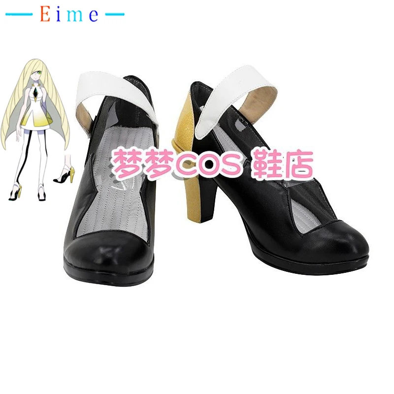 

Обувь для косплея Lusamine, реквизит для косплея в стиле аниме, высокие каблуки из искусственной кожи, сапоги для Хэллоуина и карнавала, реквизит для косплея, изготовленный на заказ