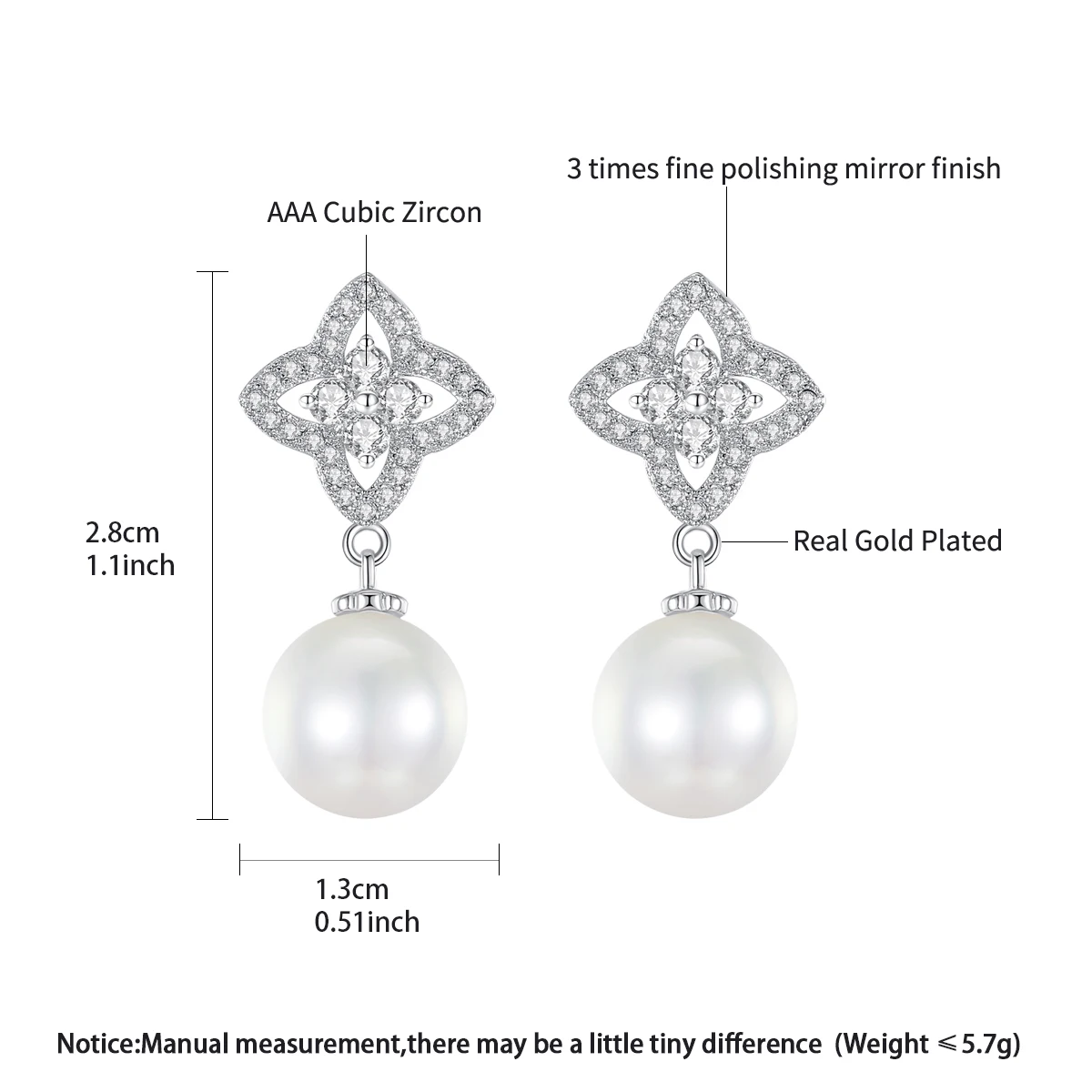 LUOTEEMI أنيقة قطرة استرخى أقراط اللؤلؤ جذابة لذيذ النساء الزفاف ترصيع لحفل الزفاف يؤرخ مجوهرات عيد الحب