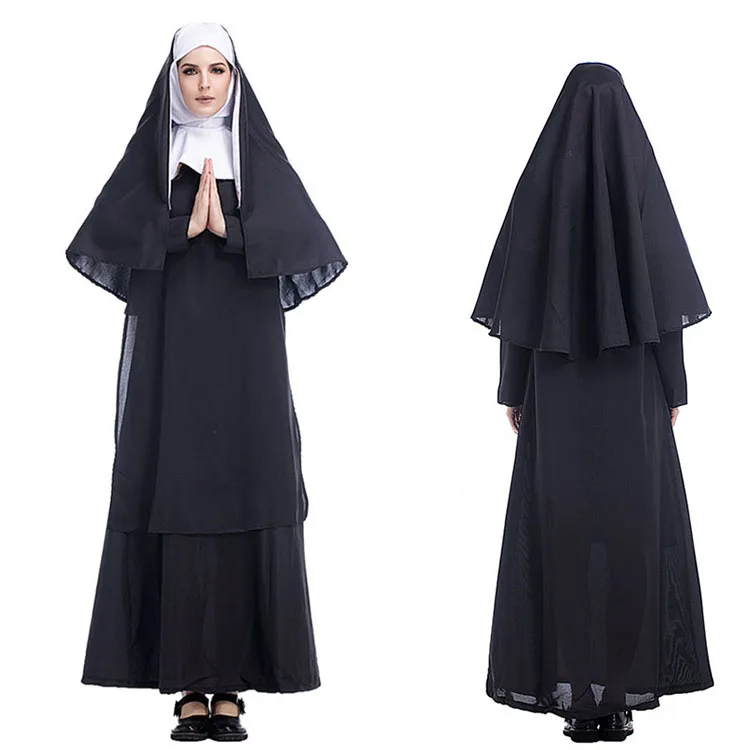 زي تنكري للأخوات للعروض المسرحية وحفلات الزفاف والمضيفات والعرائس وحفلات الهالوين مصنوع من البوليستر