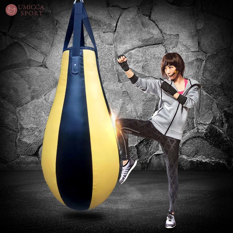 Sacco Da Boxe A Spillo Pure2Improve P2I201710 - 5 Kg, Unisex, Giallo, Per Allenamento A Casa E Palestra