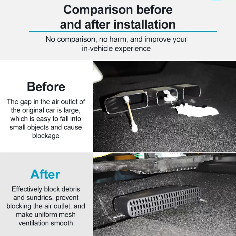 Per Lexus RX 350 500h 450h + 2023 2024 2025 Auto Uscita Aria Copertura Posteriore Sotto Il Sedile Condizionatore di Sfiato Anti-blocco Accessori Auto