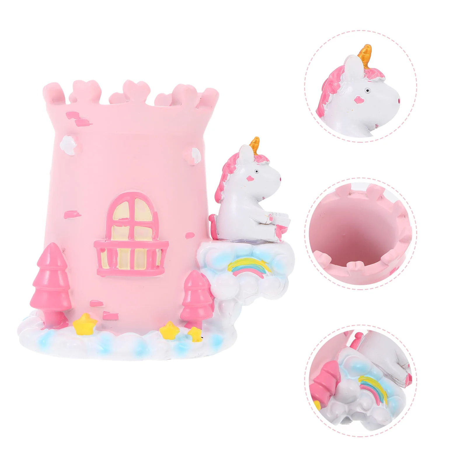 Resin Pen Holder Cartoon Animal Pencil Storage Box Desktop Organizer for Office Kids School Supplies Pen Box