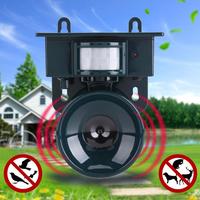 Solar Powered PIR Motion Sensor Ultrasonic Pest Repeller Bird Dog Cat Mouse Chaser Ultrasonic Repeller Solar Pest Repeller