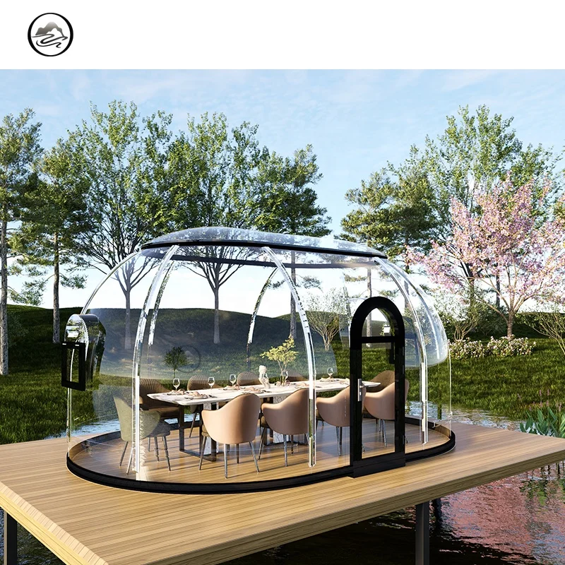 Outdoor PC Bubble Transparent House Igloo Tent Prefabricated Tiny Camping Dome Home Glamping Geodesic Oval Star Room Dome Houses