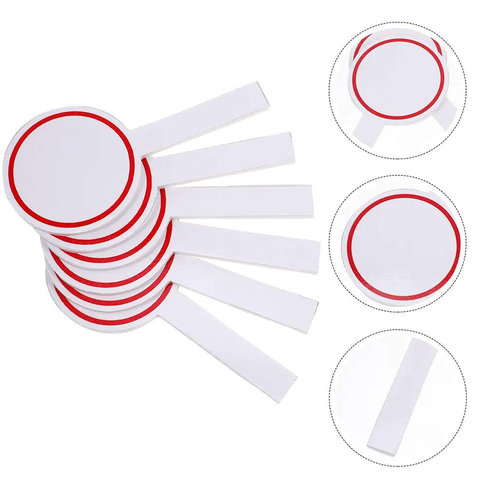 

4Pcs Dry Erase Paddles Durable Handheld Whiteboards Stable Scoring Boards Easy Grip Writing Panels