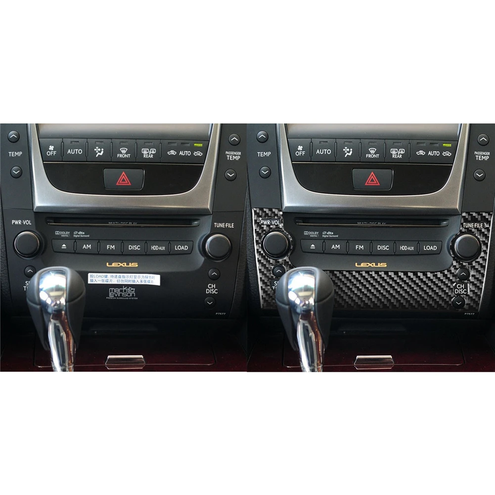 Carbon Fiber Car Interior Stickers For Lexus GS 2006 2007 2008 2009 2010 2011 Car interior Decorative accessories